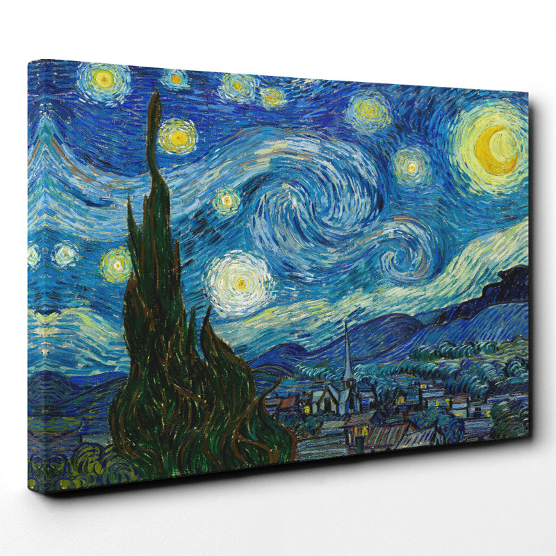 A Starry Starry Night by Vincent Van Gogh - Wrapped Canvas, 70cm H x 100cm W