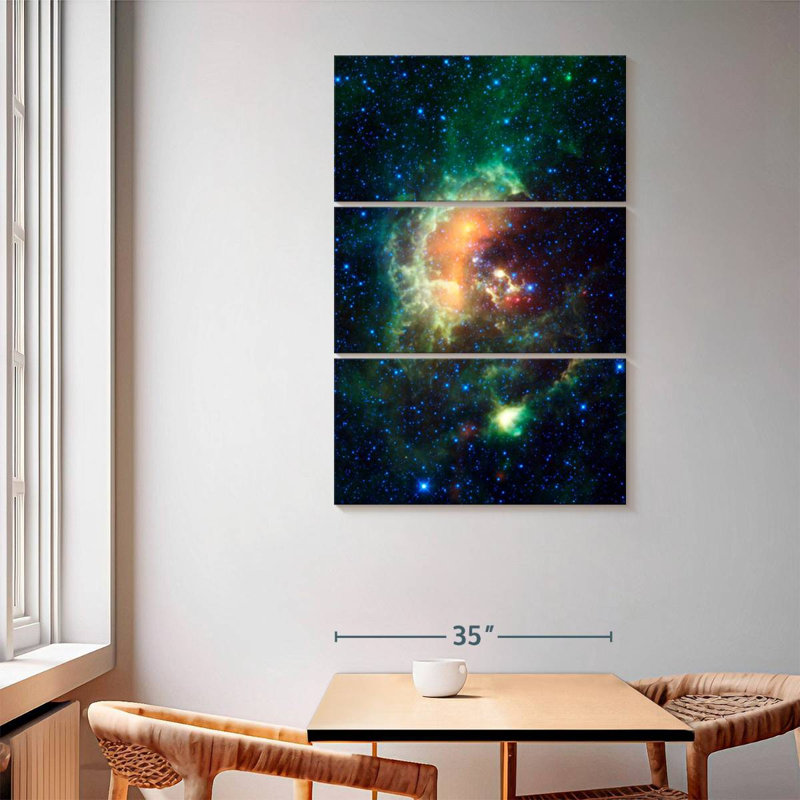 Oberle Sparkling Tadpole Nebula, 65" H x 42" W