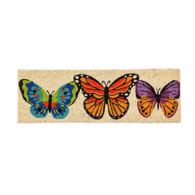 Tapis d'intérieur antidérapant Butterfly Trio Kensington