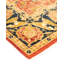 Tapis unique noué à la main de 6 pi 2 po x 8 pi 9 po Georgetown - orange