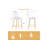 Modern Transparent Acrylic Counter Height Bar Stools with Metal Legs (Set of 2-4)-1919339619-1919339549