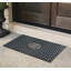 Tapis d'entrée grand motif monogramme, 24 po x 39 po, caoutchouc naturel, noir-1631361810