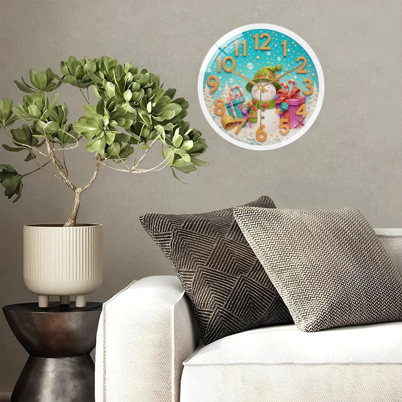 Horloge murale de Noël 12 po