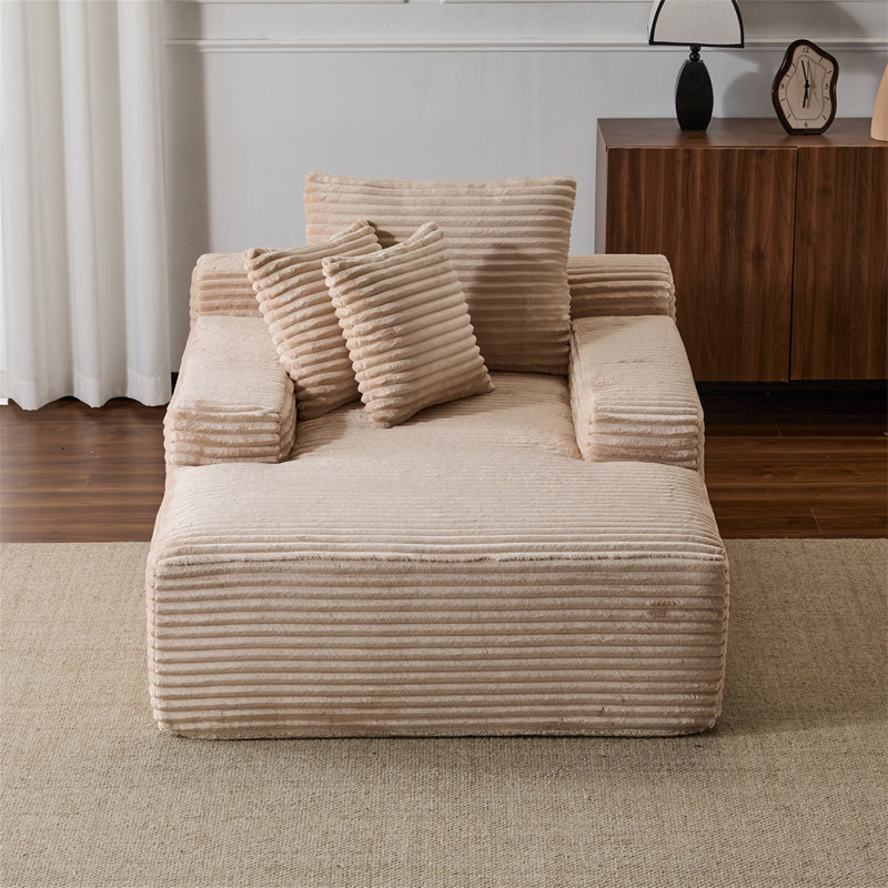Méridienne surdimensionnée surdimensionnée Cozy Cloud Couch, Beige