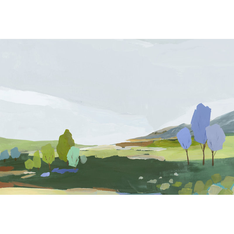 «Hues Of Indgio I» sur toile par Ian C, H 8 po x l 12 po x P 1,25 po