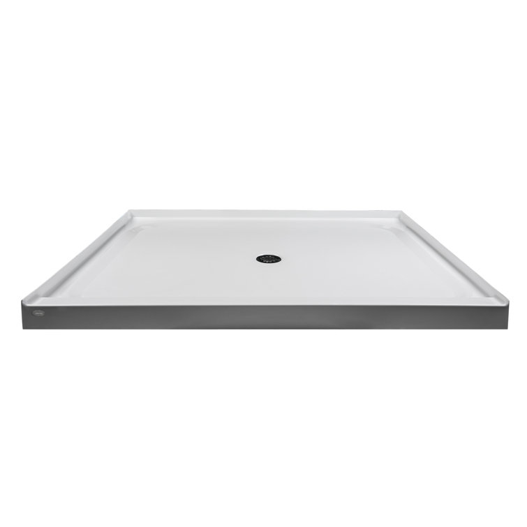 Center Drain 42" W x 60" D Single Threshold Shower Base