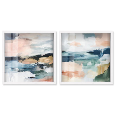 Ensemble d'art mural abstrait abstrait Tranquil Abstract
