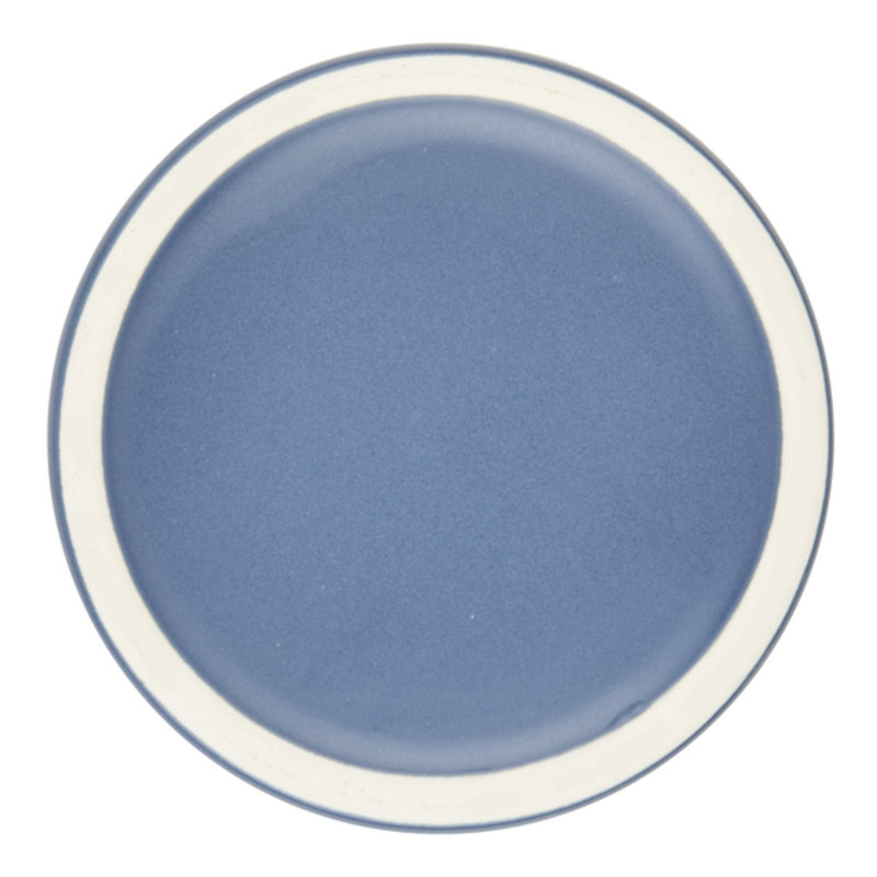 Anchor Blue Ceramic Bacon Grease Jar with Lid, 21-Ounce