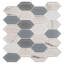 Astor 2" x 4" Elongated Hexagon Glass Mosaic Wall Tile-80834152
