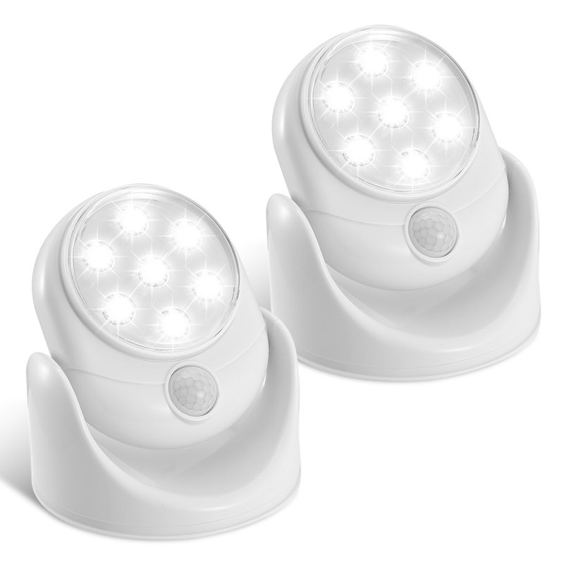 Battery Operated 90 ° Motion Sensor Night Light Battery Not Included