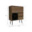 Wengue 4-Bottle 2-Drawer Bar Cabinet