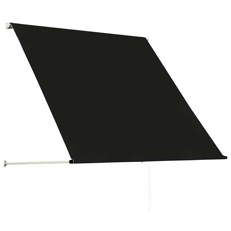 Fabric Cover Retractable Door / Window Awning, 39.4" x 59.1", Solid Anthracite