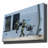Soldiers With TV Graffiti Canvas Wall Art