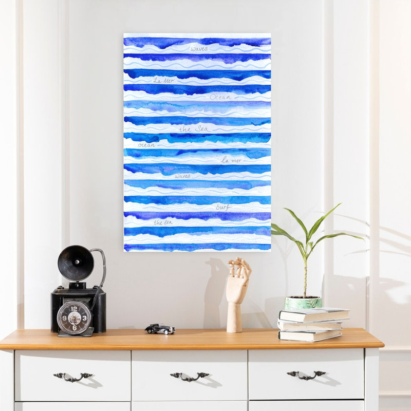 Waves by Isabelle Brent - Wrapped Canvas Print, 60.96 cm H x 40.64 cm W