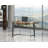Arbania Glass Top Metal Base Writing Desk