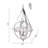 Transitional Chrome Metal 6-light Crystal Embeded Frame Chandelier 