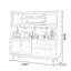 Buffet en bois de noyer massif-1290567001