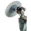 Japanese Portrait Woman Figurine