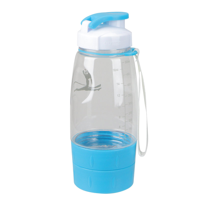 Bouteille à boisson frappée bleue 3 en 1 pour boissons saines de 9 pouces