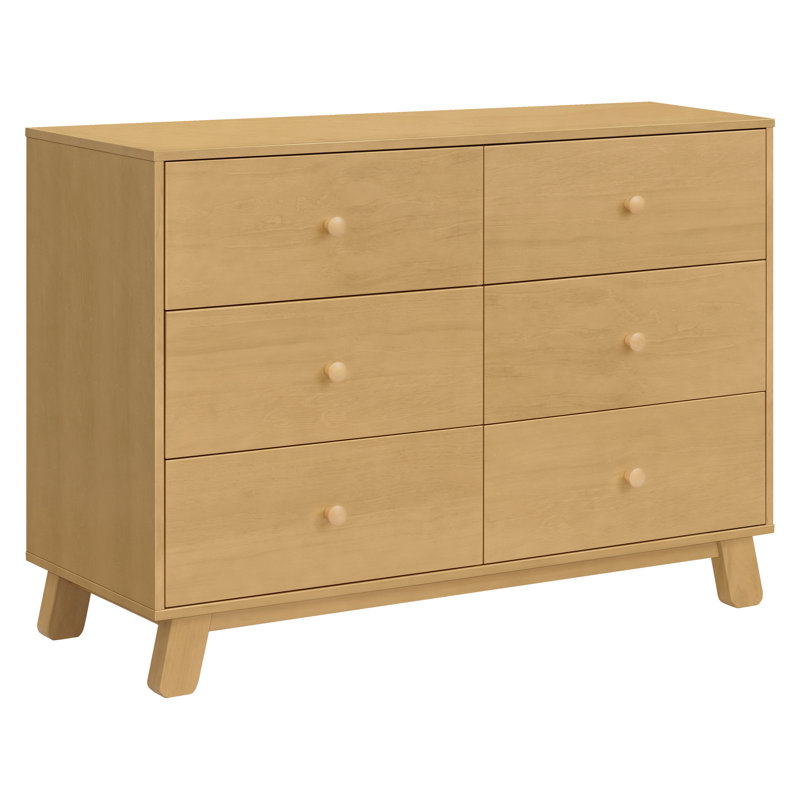 Commode double 6 tiroirs Hudson, Naturel