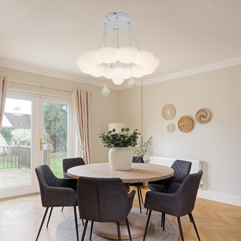 Modern Cloud-shape Cluster Chandelier With Led Light