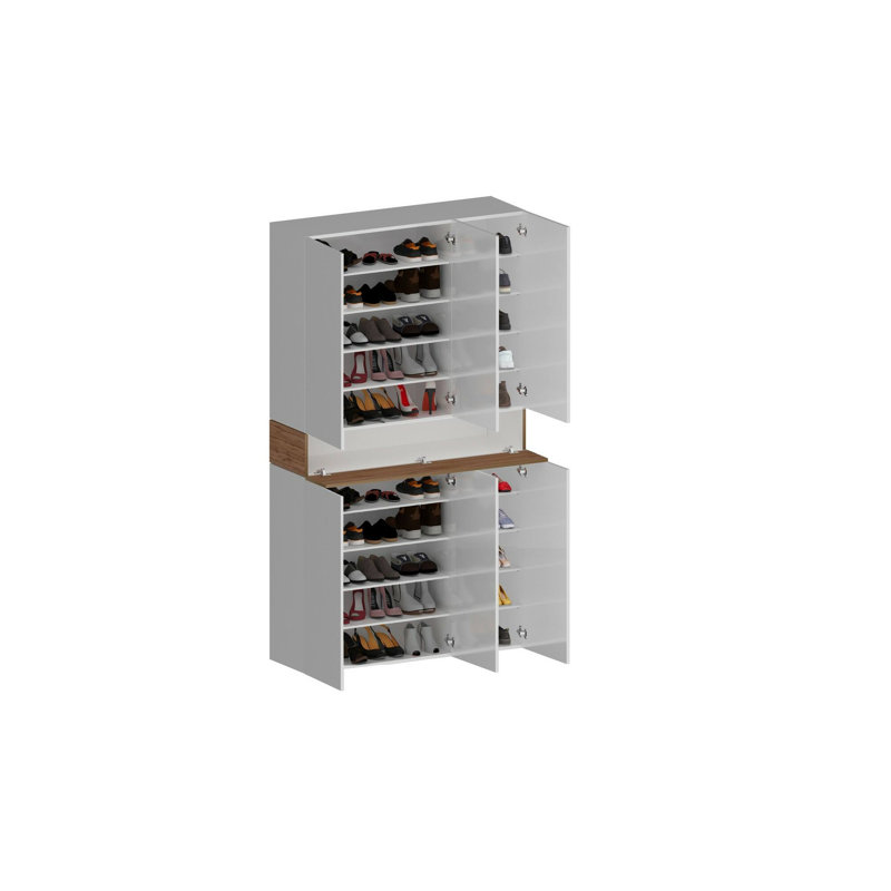 15 Pair Shoe Storage Cabinet, Beige