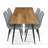 Verona 5-Piece Stain Resistant Upholstered Dining Set-1348829139