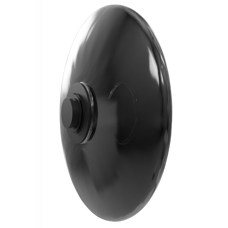 Fremont Disc Shape 1-light In Black/smoked Glass