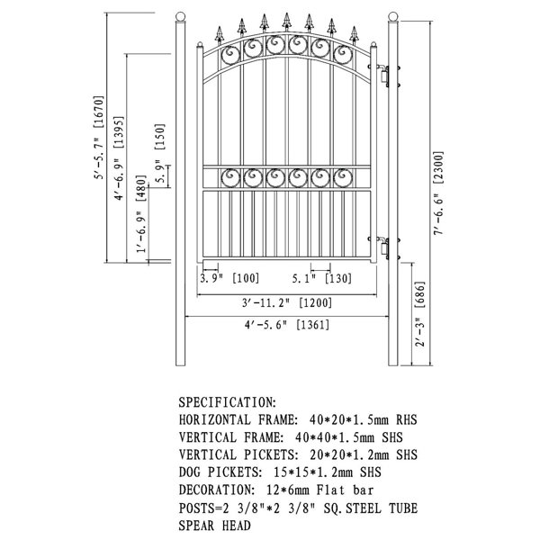 Dimensions du produit