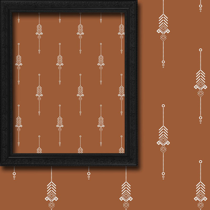 Burley Semi Sheer Curtain Pair, 140cm Width x 200cm Drop, Brick