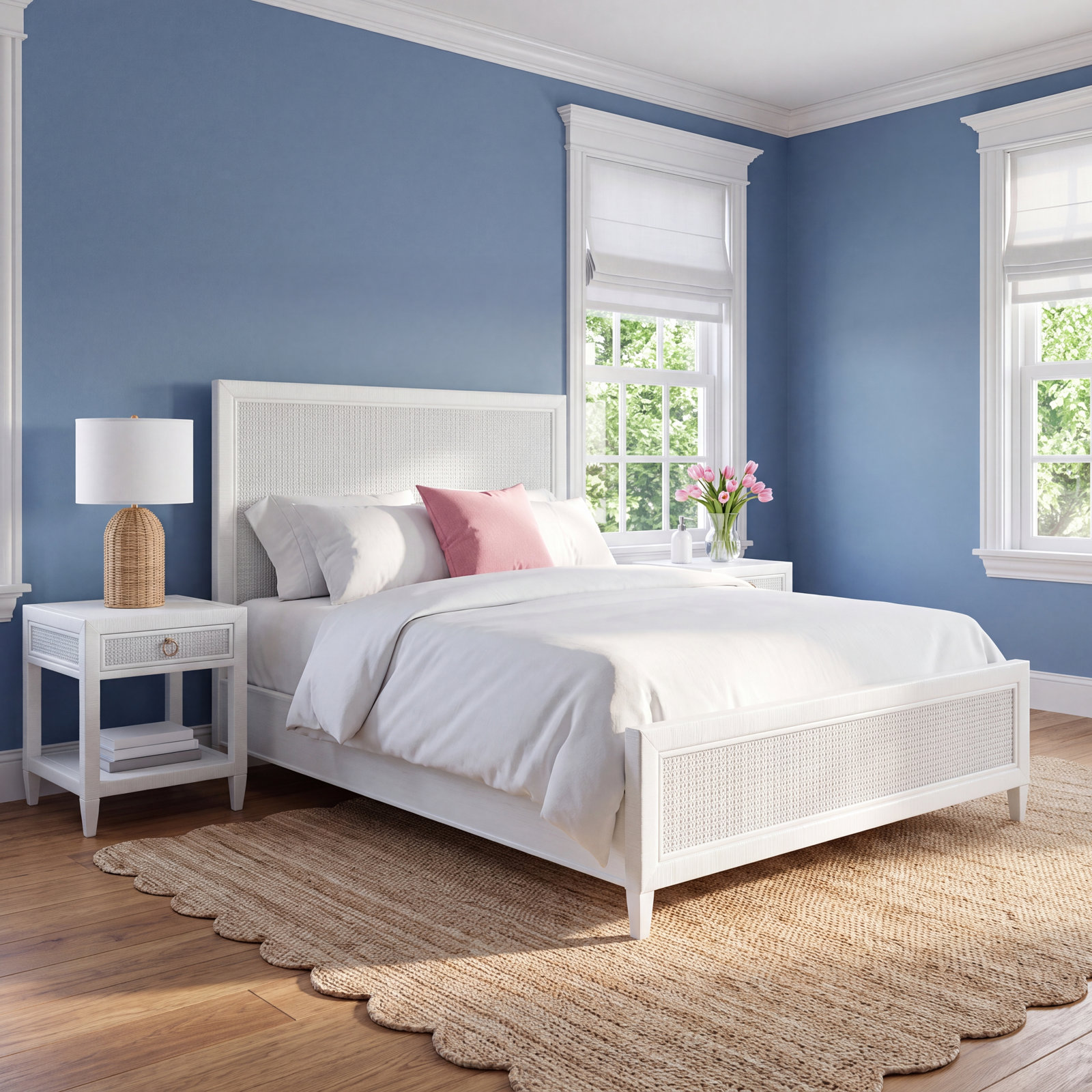 Monterey Bedroom Set, Frost White, Queen