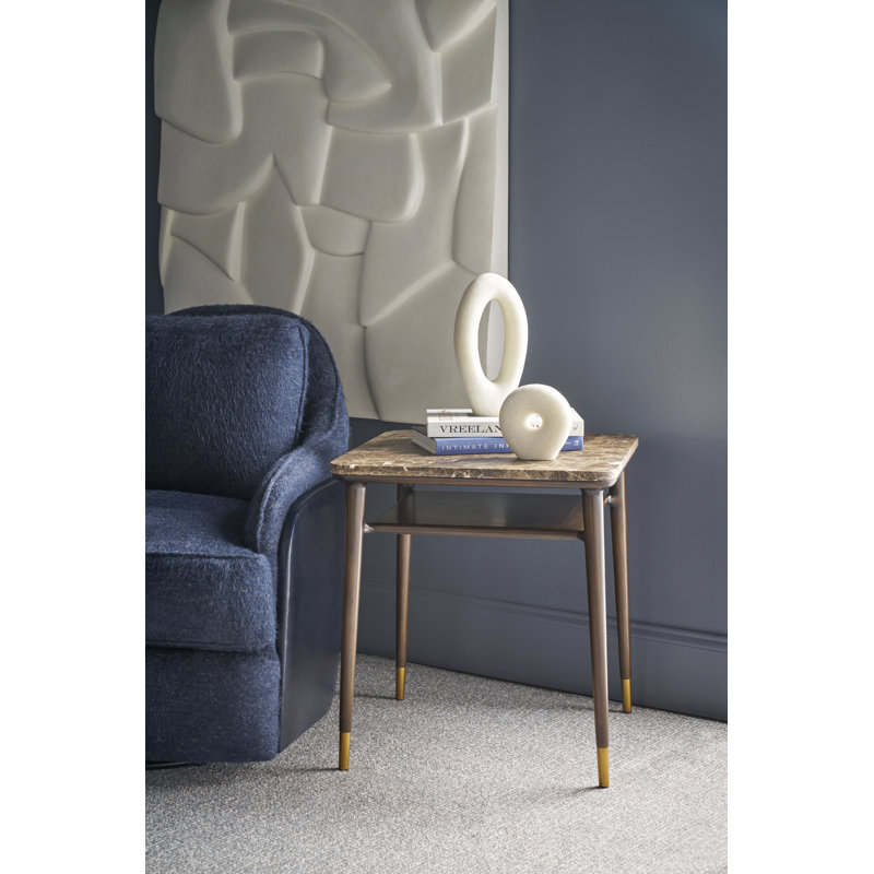 Ashburton Place Square Marble Top Side Table