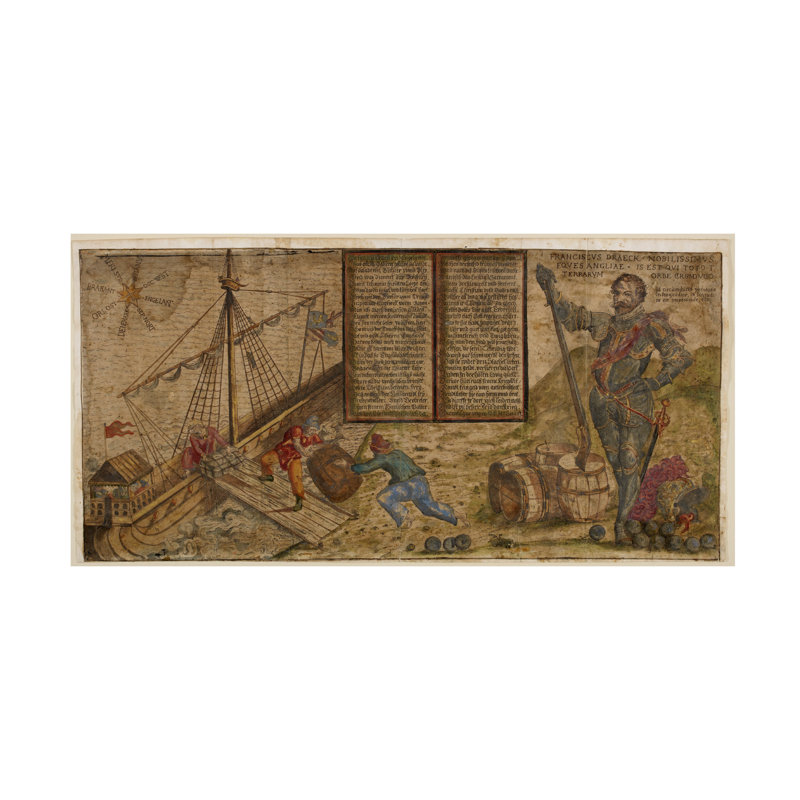 Art allemand sur toile, campagne allemande par Francis Drake, H 24 po x l 47 po