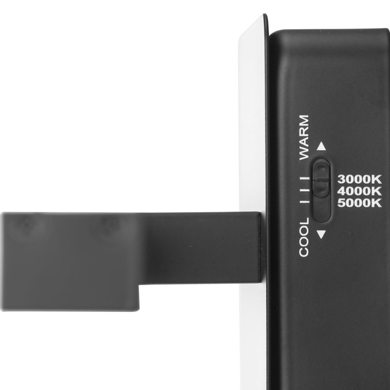 Barre d'éclairage de salle de bain à DEL à intensité variable Phase 5, Noir mat