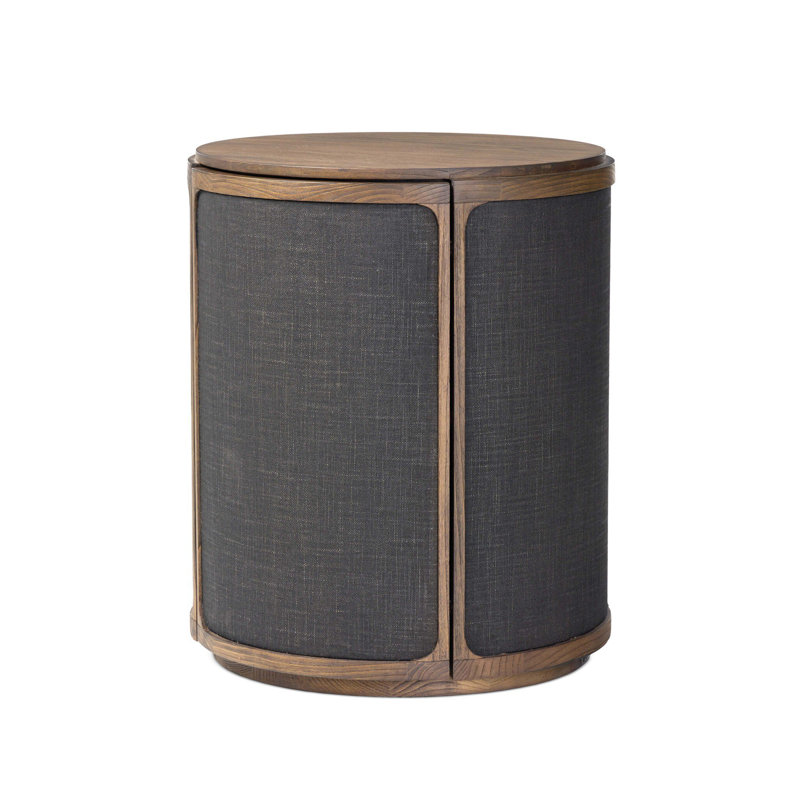 Bertie End Table-Black Linen