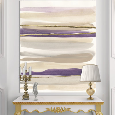 Peinture abstraite sur toile abstraite «Glam Mauve»