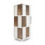 Bibliothèque rotative à 3 niveaux avec portes H 42,51 "x l 14,56" x P 14,56 "-1458386605