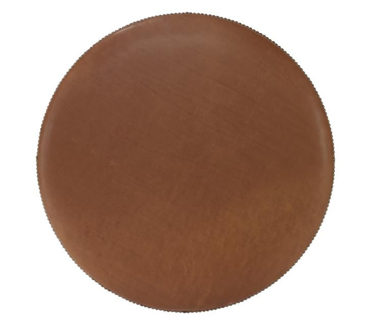 Durant Round Ottoman, Gray 71628L82, 18.75"H x 33.5"W x 33.5"D