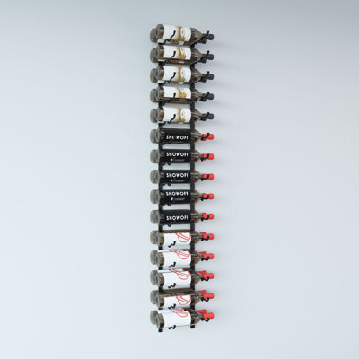 30 Bottle Wall Mounted Wine Bottle Rack