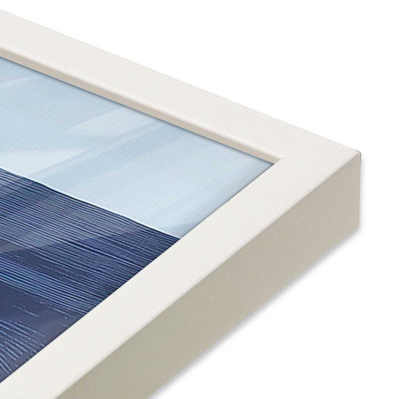 «Cobalt Ripples II» par Walker Noble, reproduction d'art, H 12 po x l 12 po, Impression sur cadre ouvert sans papier mat