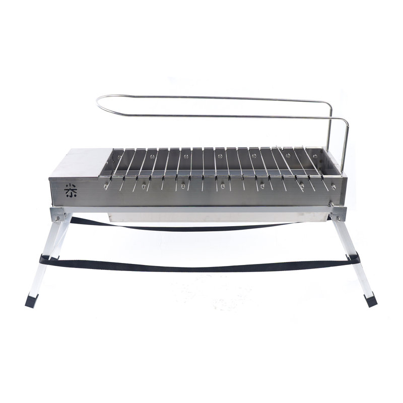 33.7'' W Portable Charcoal Grill with USB