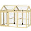 Grand poulailler en bois, pour 1 à 3 poulets, ferme extérieure, conception combinable, avec perchoirs et portes, peinture de revêtement