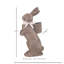 Lapin debout en résine chocolat avec panier 35 po-2030542469-2064395807