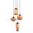 Torbert Ceiling Lamp Rust & Amber