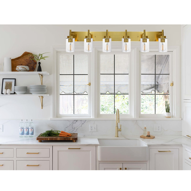 Krystian 6 - Light Dimmable Vanity Light, Brass
