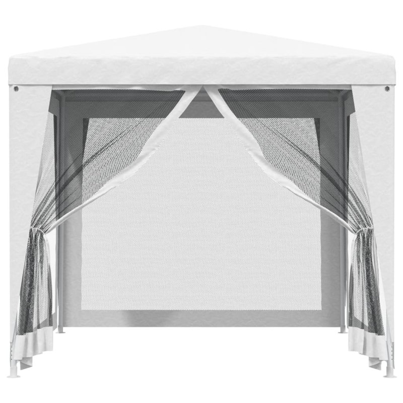 White 98.4'' x 98.4'' Outdoor Party Tent with Mesh Sidewalls