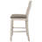 Aleksi Wood Counter Chair Rustic Cream