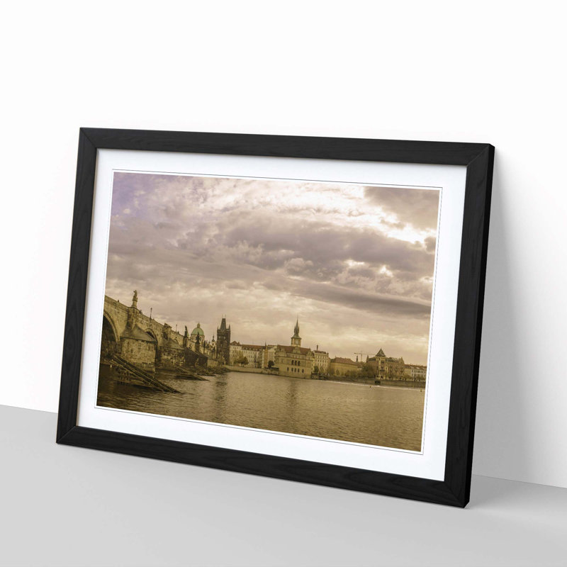 Single Picture Frame Print, Black