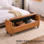 Banc de rangement rembourré 60 po avec accoudoirs Shaneta-2083502224-2082662920