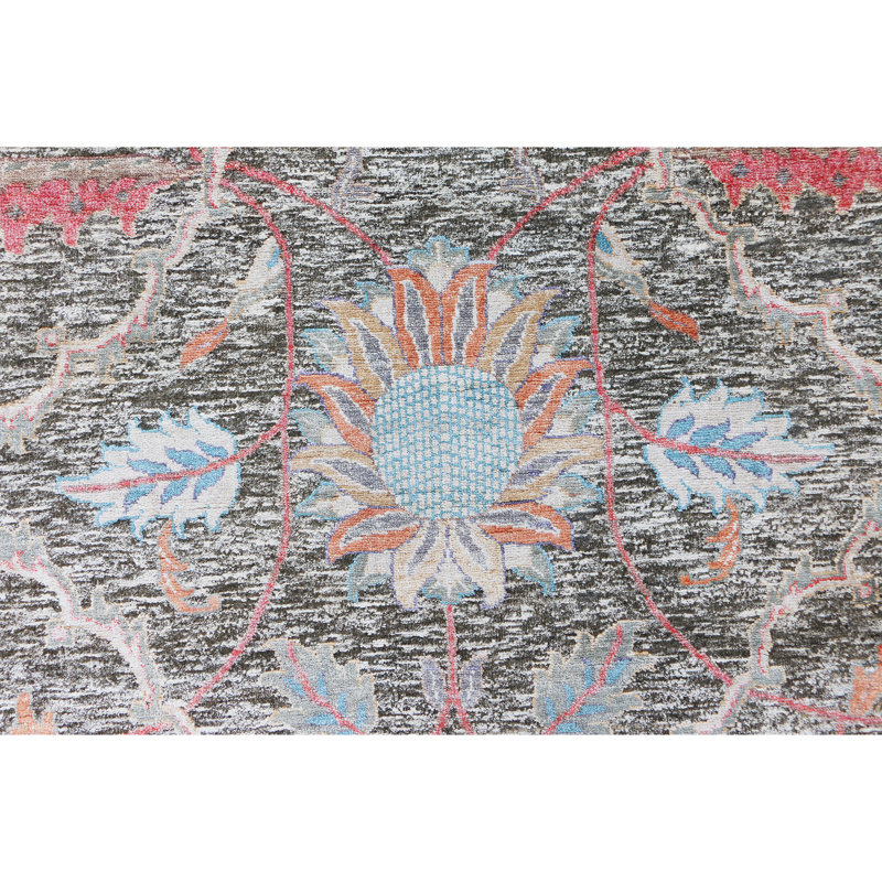Hand Knotted Area Rug in Brown/Beige